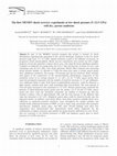 Research paper thumbnail of The first MEMIN shock recovery experiments at low shock pressure (5-12.5 GPa) with dry, porous sandstone