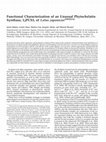 Research paper thumbnail of Functional characterization of an unusual phytochelatin synthase, LjPCS3, of Lotus japonicus