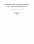 Research paper thumbnail of Small Firm Adaptive Capability, Competitive Strategy and Performance Outcomes: Competing Mediation vs Moderation Perspectives