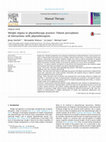 Research paper thumbnail of Weight stigma in physiotherapy practice: Patient perceptions of interactions with physiotherapists