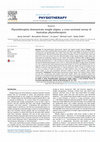 Research paper thumbnail of Physiotherapists demonstrate weight stigma: a cross-sectional survey of Australian physiotherapists