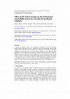 Research paper thumbnail of Effect of the switch strategy on the performance and stability of reactor networks for methanol synthesis