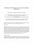 Research paper thumbnail of Modeling of Swelling Rocks for Group Pier Foundation Applications