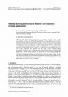 Research paper thumbnail of Solution-derived photocatalytic films for environmental cleaning applications