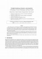 Research paper thumbnail of Computational logics and agents: a road map of current technologies and future trends