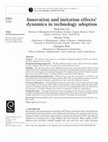 Research paper thumbnail of Innovation and imitation effects' dynamics in technology adoption