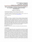 Research paper thumbnail of Published by Science and Education Centre of North America Impact of Information Technology Infrastructure Flexibility on the Competitive Advantage of Small and Medium Sized-Enterprises