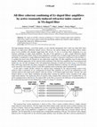 Research paper thumbnail of All-fiber coherent combining of Er-doped fiber amplifiers by active resonantly-induced refractive index control in Yb-doped fiber