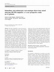 Research paper thumbnail of Immediate, non-submerged, root-analogue direct laser metal sintering (DLMS) implants: a 1-year prospective study on 15 patients