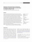 Research paper thumbnail of Minimizing environmental impacts of hydropower development: transferring lessons from past projects to a proposed strategy for Chile