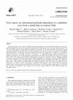 Research paper thumbnail of First report on chlorinated pesticide deposition in a sediment core from a small lake in central Chile