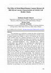 Research paper thumbnail of The Effect of Dried Blood Rumen Content Mixture (D BRCM) on Carcass Characteristics of SASSO C44 Broiler Chicks