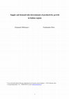 Research paper thumbnail of Supply and demand-side determinants of productivity growth in Italian regions