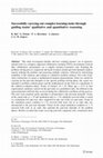 Research paper thumbnail of Successfully carrying out complex learning-tasks through guiding teams’ qualitative and quantitative reasoning