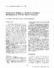 Research paper thumbnail of Psychometric testing as a predictor of student performance in first year physics practicals