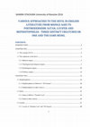 Research paper thumbnail of VARIOUS APPROACHES TO THE DEVIL IN ENGLISH LITERATURE FROM MIDDLE AGES TO POSTMODERNISM: SATAN, LUCIFER AND MEPHISTOPHELES -THREE DISTINCT CREATURES OR ONE AND THE SAME BEING