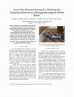 Research paper thumbnail of Insect-like antennal sensing for climbing and tunneling behavior in a biologicallyinspired mobile robot