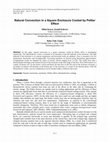 Research paper thumbnail of Natural Convection in a Square Enclosure Cooled by Peltier Effect