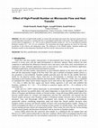 Research paper thumbnail of Effect of High-Prandtl Number on Microscale Flow and Heat Transfer