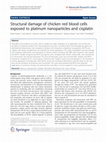 Research paper thumbnail of Structural damage of chicken red blood cells exposed to platinum nanoparticles and cisplatin