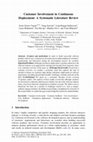 Research paper thumbnail of Customer Involvement in Continuous Deployment: A Systematic Literature Review