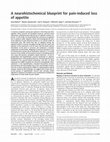 Research paper thumbnail of A neurohistochemical blueprint for pain-induced loss of appetite