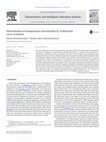 Research paper thumbnail of Determination of nanoparticles concentration by multivariate curve resolution