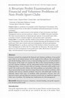 Research paper thumbnail of A Bivariate Probit Examination of Financial and Volunteer Problems of Non-Profit Sport Clubs