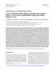 Research paper thumbnail of Lack of detectable DNA uptake by bacterial gut isolates grown in vitro and by Acinetobacter baylyi colonizing rodents in vivo