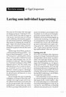 Research paper thumbnail of Læring som individuel kaprustning