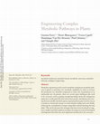 Research paper thumbnail of Engineering metabolic pathways in plants by multigene transformation