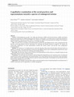 Research paper thumbnail of A qualitative examination of the social practices and representations towards a species of endangered tortoise