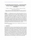 Research paper thumbnail of A coupled blade element momentum – Computational fluid dynamics model for evaluating tidal stream turbine performance