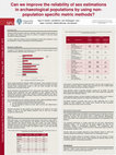 Research paper thumbnail of Can we improve the reliability of sex estimations in archaeological populations by using non-population specific metric methods?