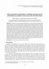 Research paper thumbnail of Effect of probiotic and prebiotic as antibiotic growth promoter substitutions on productive and carcass traits of broiler chicks