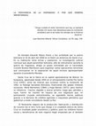 Research paper thumbnail of LA PERVIVENCIA DE LA HISPANIDAD (Y POR QUÉ DEBERÍA IMPORTARNOS)