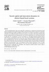 Research paper thumbnail of Social capital and innovation dynamics in district-based local systems