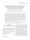 Research paper thumbnail of Neural correlates of syntactic transformations