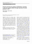 Research paper thumbnail of Fructose increases the resistance of Rhodobacter capsulatus to the toxic oxyanion tellurite through repression of acetate permease (ActP