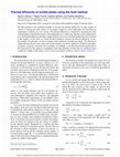 Research paper thumbnail of Thermal diffusivity of nonflat plates using the flash method