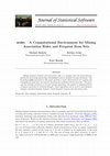 Research paper thumbnail of arules - A Computational Environment for MiningAssociation Rules and Frequent Item Sets