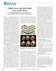 Research paper thumbnail of Henshilwood et al. 2004. Middle Stone Age Shell Beads from South Africa. Science