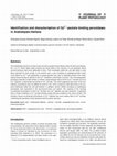 Research paper thumbnail of Identification and characterisation of Ca2+-pectate binding peroxidases inArabidopsis thaliana