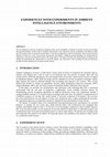 Research paper thumbnail of Experiences with Experiments in Ambient Intelligence Environments