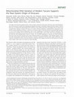 Research paper thumbnail of Mitochondrial DNA Variation of Modern Tuscans Supports the Near Eastern Origin of Etruscans