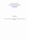 Research paper thumbnail of HAROUN Tahar Title of the paper: " Trying to assess the impact of Dutch disease on manufacturing industry in Algeria "