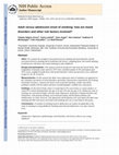 Research paper thumbnail of Adult versus adolescent onset of smoking: how are mood disorders and other risk factors involved?