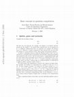 Research paper thumbnail of Basic Concepts in Quantum Computation