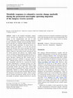 Research paper thumbnail of Metabolic responses to exhaustive exercise change markedly during the protracted non-trophic spawning migration of the lamprey Geotria australis