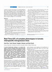 Research paper thumbnail of Real Time QTL of complex phenotypes in tomato interspecific introgression lines